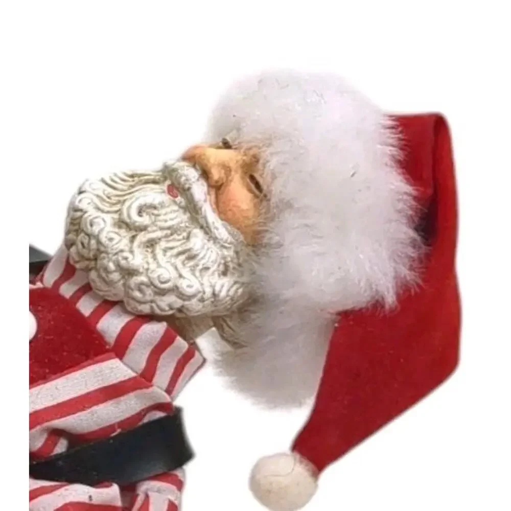 Vintage Christmas Santa Holding Indoor String Lights Santa Claus 9